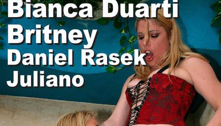 Bianca Duarti & Britney & Daniel Rasek & Juliano Four-Way BBGT