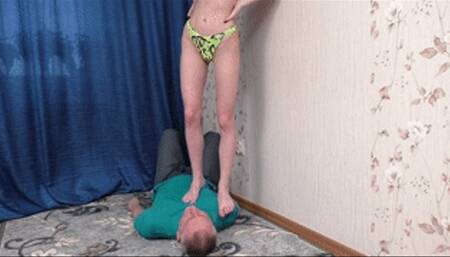 Slutty babe in perfect lingerie tramples sick pal, vf2633h 720p