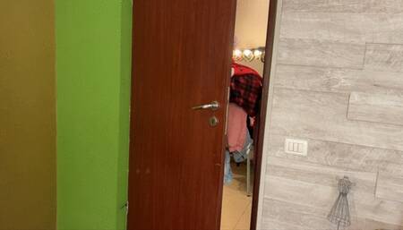 Doing some laundry naked