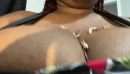 Tinnies on Giantess Gigantic Breast