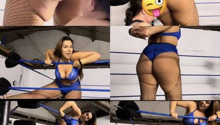 step mother dominates with low blows and stinkfaces