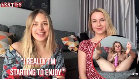 Well-formed inamorata's large dildo trailer