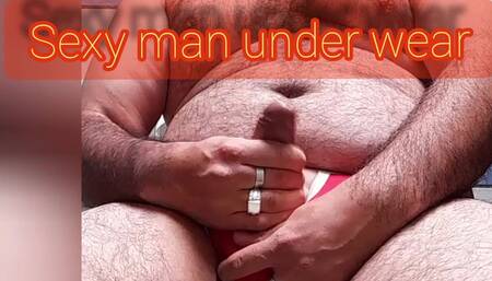 Red jock masturbation