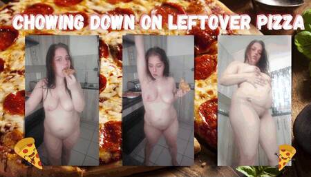 Chowing Down on Leftover Pizza - MKV