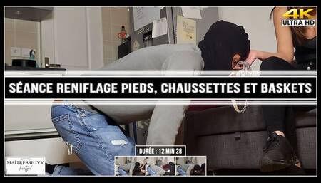 Séance reniflage pieds, chaussettes et baskets 4K