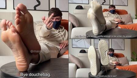 Stare at my feet and get weak