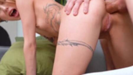 Hardest Anal Sex ever with a very big cock - deep blowjob and drool