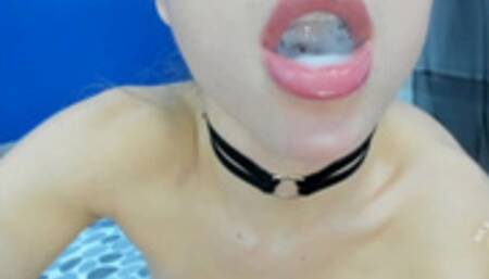 My wet pussy is taking him all or how to swallow a lot of sperm for tokens.