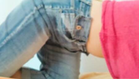 Cumming through my jeans while my roommate isn't looking - DepravedMinx