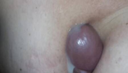 Squezze titjob and cum on my stepmom's tits