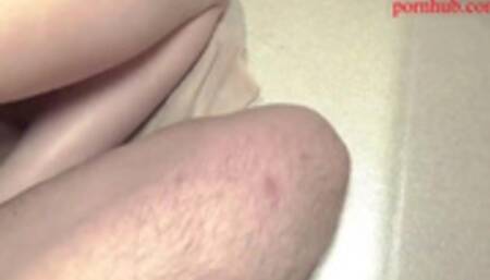 A shaved pussy Echiechi girl in a kimono blows with a toy and bukkake sperm!