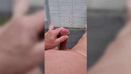 Playing with myself while sunbathing