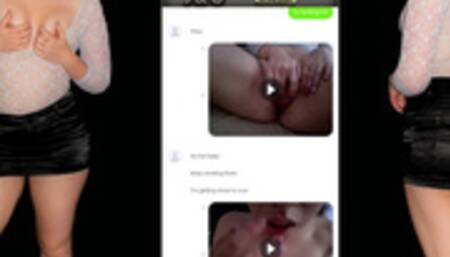 Sexting with a Pornhub fan - cum hard for him