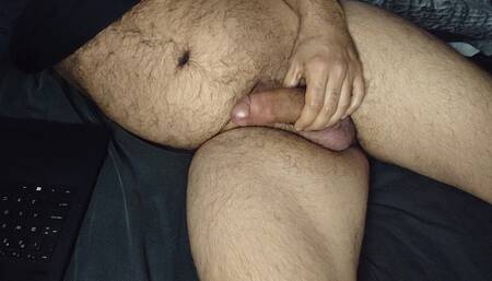 Cumshot hairy chubbear