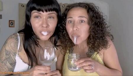 Daphney & Violet Spit Contest for You -MOV 1920x1080p