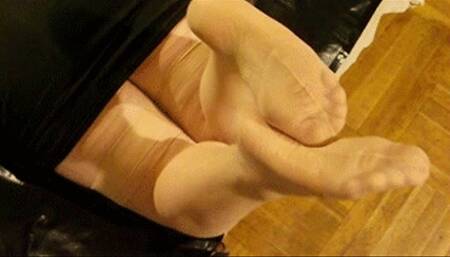 Vintage RHT flat knitt stocking