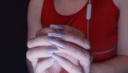 lavander nails flicking