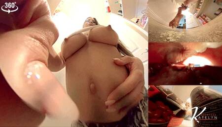 Caught inside of a Hungry Giantess' Pantry starring Katelyn Brooks (360 VR)