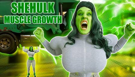 Hulking out Muscle Growth She Hulk Transformation Raging in City TF