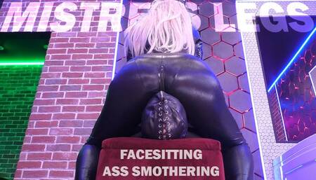 Mistress Big Booty Facesitting and Ass Smothering In Sexy Black Outfit (MP4 HD)