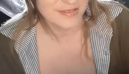 a little flirting and teasing and a lot of smoke, glossy lips and a cork cigarette