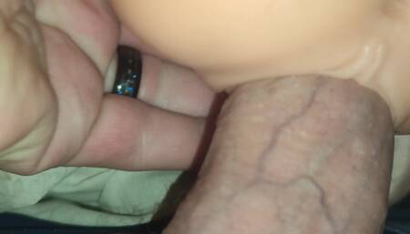 I have gotten a super tight sextoy from my wife and i creampied it hard when i switched from pussy to anal