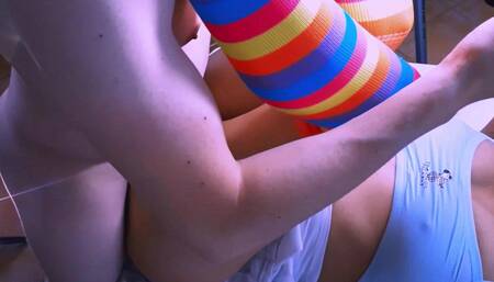 The stepdaughter was so tight that sometimes it was