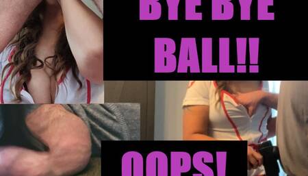 TESTICLE NURSE ALMOST CRUSHES A NUT! THEN SUCKS HIS BRUISED & SWOLLEN BALLS WAY TOO HARD!