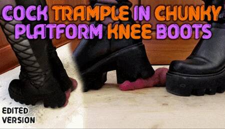 Chunky Aggressive Boots Hard Crushing Cock and Balls with TamyStarly - (Edited Version) - Bootjob, CBT, Heeljob, Ballbusting, Femdom, Shoejob, Ball Stomping, Foot Fetish Domination, Footjob, Cock Board, Crush