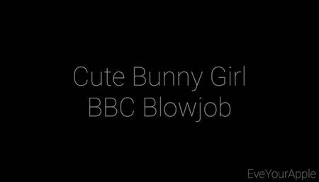 Cute Bunny Girl BBC Blowjob