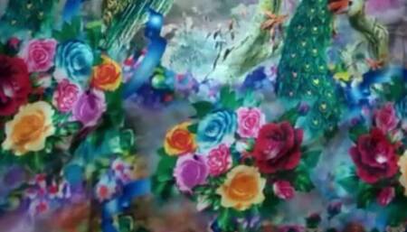 Satin handjob with green satin silky suit salwar of stepmami