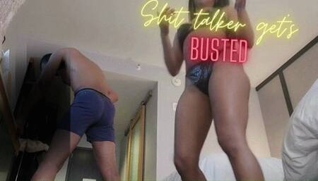 Trash Talker Gets Ballbusted