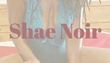 Hairy Big Tit Ebony Teases in Teal Blue Lingerie