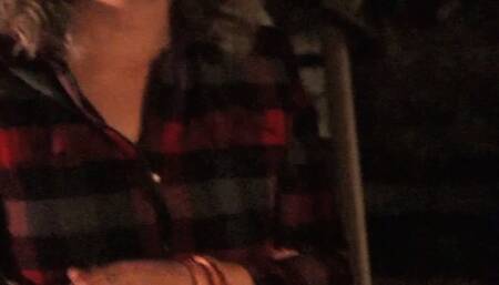 Tied up until she pees