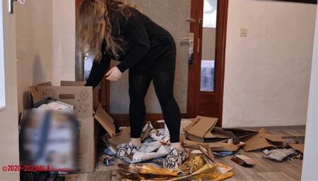 Mila - Big pile of boxes