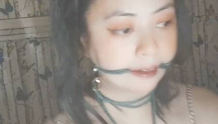 Bondage and cigarette (THE PUNISHMENT) SMOKING MARLBORO WHITE