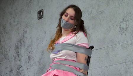 GiGi: Schoolgirl Uniform Tape Bondage