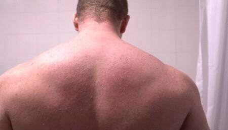 Hot Shower Muscle and Uncut Cock Worship!