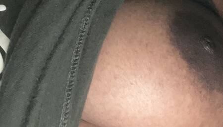 My huge black nipple boobs
