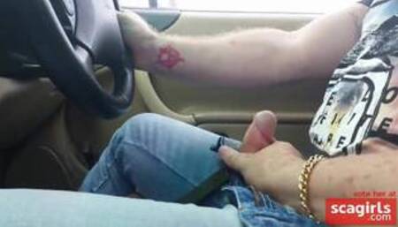 Handjob While Driving