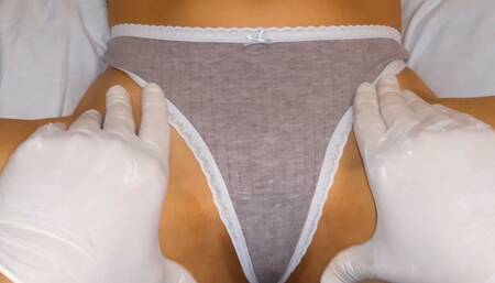 Fingering my stepsister in oil massage in sexy panties