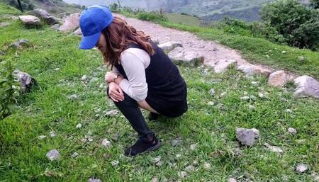 Pissing on the mountain