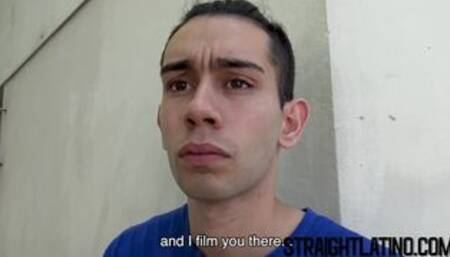Straight Latino gets his ass barebacked for the first time