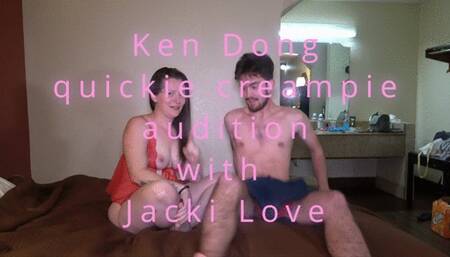 Ken Dong's quickie creampie audition (1080p)