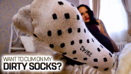 Do you want to cum on my dirty stinky socks? ( Socks Fetish with Lady JoJo ) - FULL HD wmv