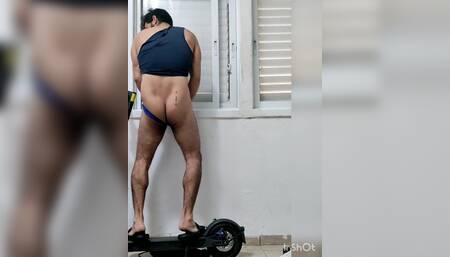 Sexy new underwear anal big load