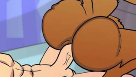 Sandy Cheeks Riding Spongebobs Dick