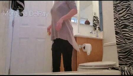 Velvet Leggings in the Bathroom wmv