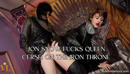JON SNOW FUCKS QUEEN CERSEI ON THE IRON THRONE (720P FULL HD)