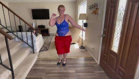 V234 Tap dance and striptease bouncing her ass and showing off her body before counting you down to cum